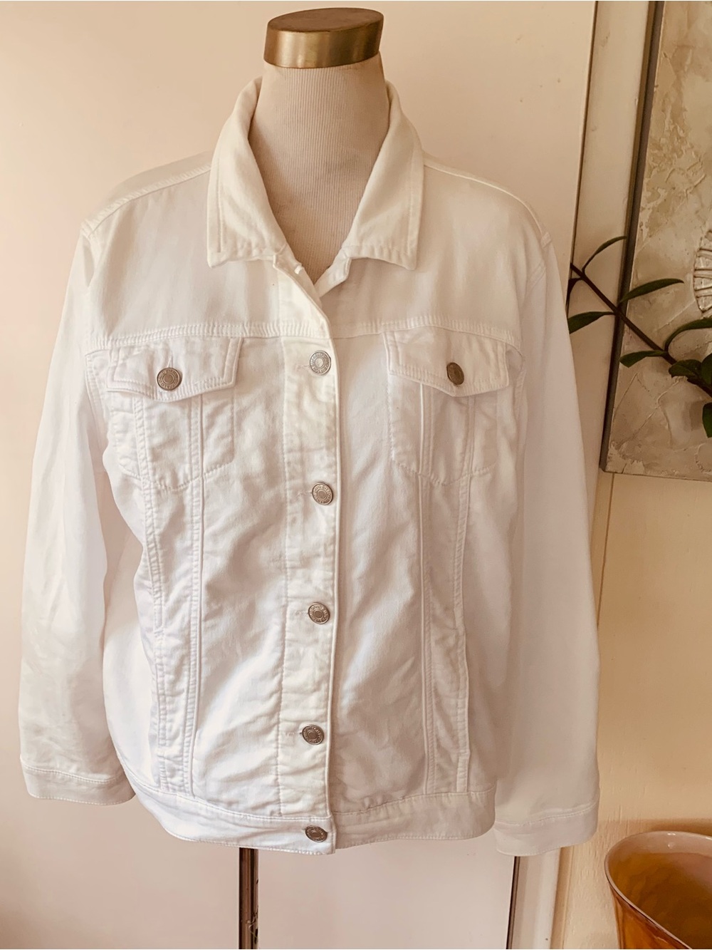 Buffalo David Bitton White Denim Jacket